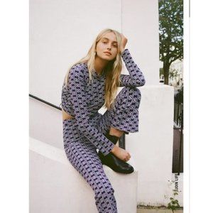 Zara Geometric Print Pants S